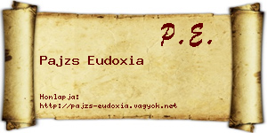 Pajzs Eudoxia névjegykártya